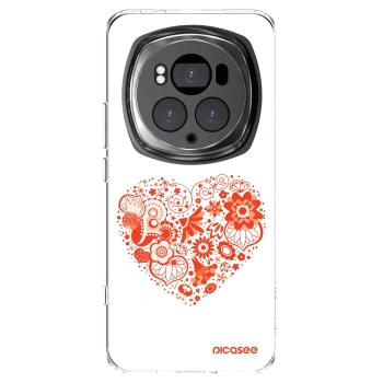 Picasee διαφανής θήκη σιλικόνης Honor Magic6 Pro - Big heart