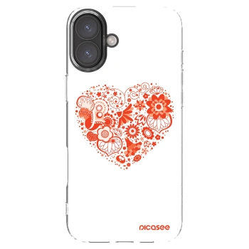 Picasee διαφανής θήκη σιλικόνης Apple iPhone 16 Plus - Big heart