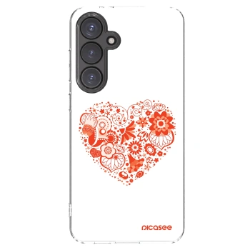Picasee διαφανής θήκη σιλικόνης Samsung Galaxy S24 FE S721B - Big heart