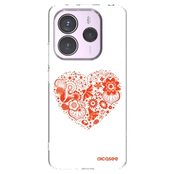 Picasee διαφανής θήκη σιλικόνης Xiaomi Redmi Note 14 5G - Big heart
