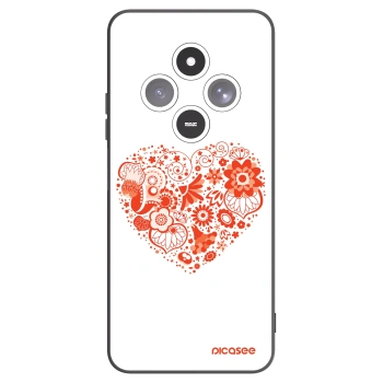Picasee Μαύρη θήκη σιλικόνης για Xiaomi Redmi 14C - Big heart