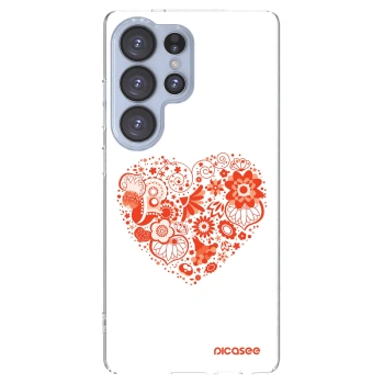 Picasee διαφανής θήκη σιλικόνης Samsung Galaxy S25 Ultra 5G - Big heart