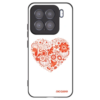 Picasee Μαύρη θήκη σιλικόνης για Xiaomi 15 - Big heart