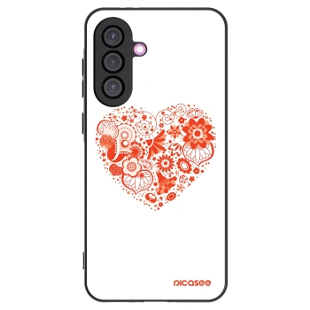 Picasee Μαύρη θήκη σιλικόνης για Samsung Galaxy A36 5G - Big heart