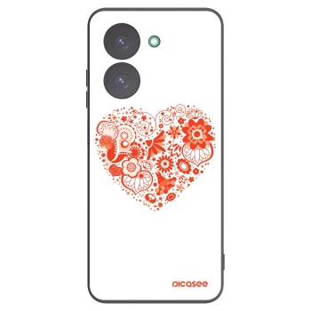 Picasee Μαύρη θήκη σιλικόνης για Xiaomi Redmi A5 - Big heart