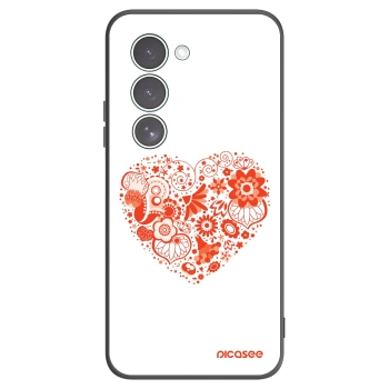 Picasee Μαύρη θήκη σιλικόνης για Xiaomi Redmi 15 5G - Big heart