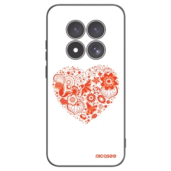 Picasee Μαύρη θήκη σιλικόνης για Xiaomi Redmi Note 15 Pro 4G - Big heart
