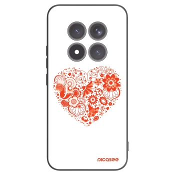 Picasee Μαύρη θήκη σιλικόνης για Xiaomi Redmi Note 15 Pro+ - Big heart