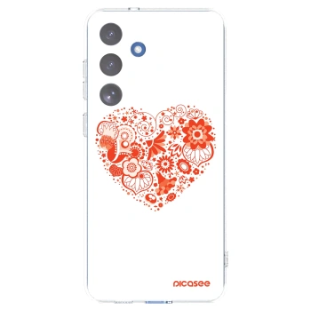 Picasee διαφανής θήκη σιλικόνης Samsung Galaxy S25 FE 5G - Big heart