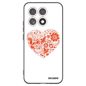 Picasee Μαύρη θήκη σιλικόνης για Xiaomi 15T - Big heart