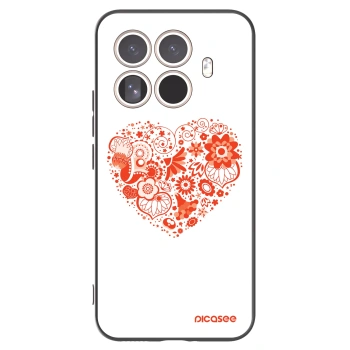 Picasee Μαύρη θήκη σιλικόνης για Xiaomi 15T Pro - Big heart