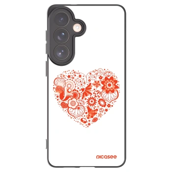 Picasee Μαύρη θήκη σιλικόνης για Samsung Galaxy S26+ - Big heart