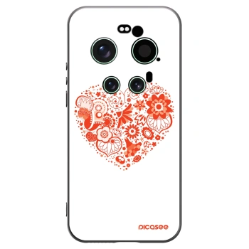 Picasee Μαύρη θήκη σιλικόνης για Xiaomi 17 Ultra - Big heart