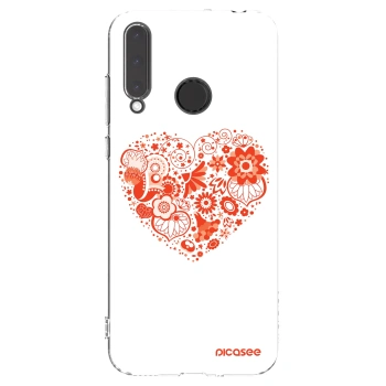 Picasee διαφανής θήκη σιλικόνης Honor 20 Lite - Big heart