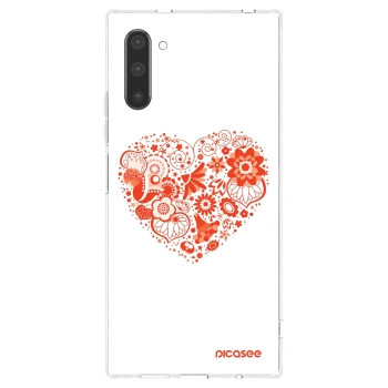 Picasee διαφανής θήκη σιλικόνης Samsung Galaxy Note 10 N970F - Big heart
