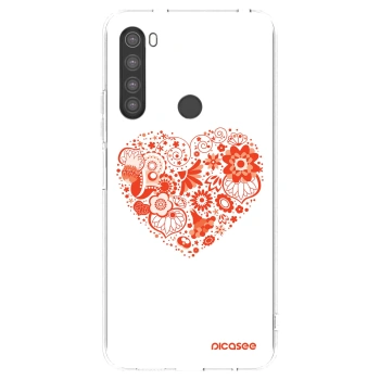 Picasee διαφανής θήκη σιλικόνης Xiaomi Redmi Note 8 - Big heart