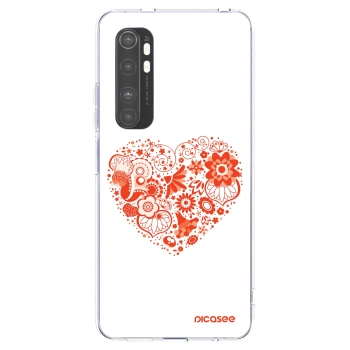 Picasee διαφανής θήκη σιλικόνης Xiaomi Mi Note 10 Lite - Big heart
