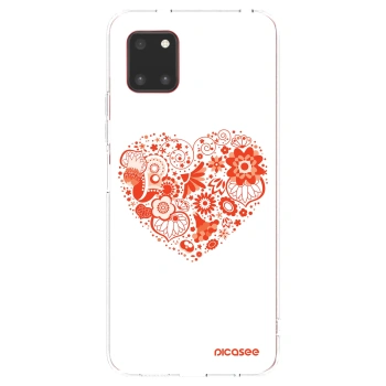 Picasee διαφανής θήκη σιλικόνης Samsung Galaxy Note 10 Lite N770F - Big heart