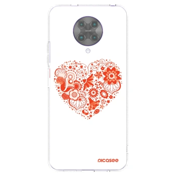Picasee διαφανής θήκη σιλικόνης Xiaomi Poco F2 Pro - Big heart