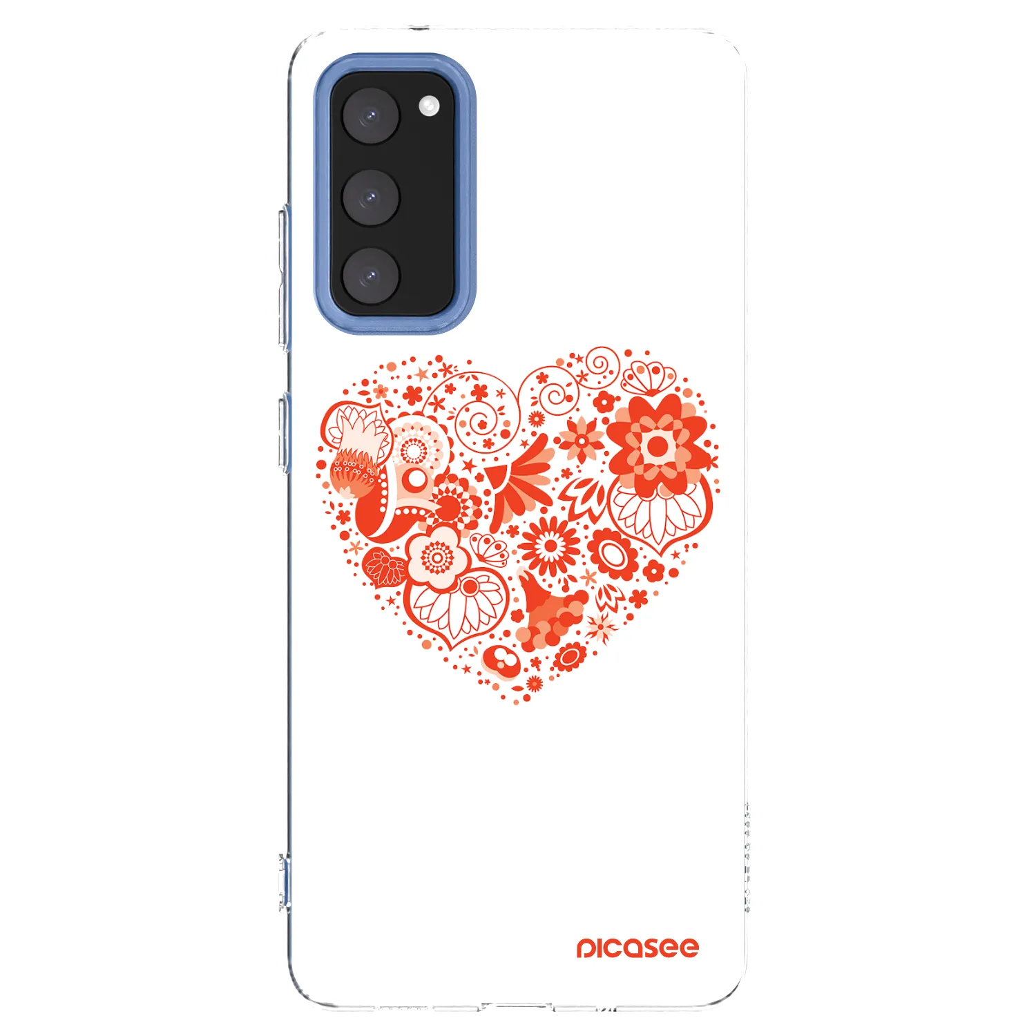Picasee διαφανής θήκη σιλικόνης Samsung Galaxy S20 FE - Big heart