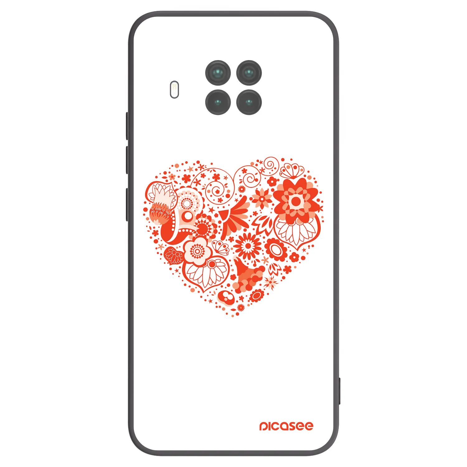 Picasee Μαύρη θήκη σιλικόνης για Xiaomi Mi 10T Lite - Big heart