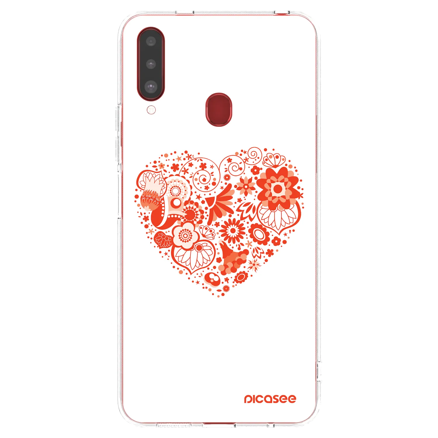 Picasee διαφανής θήκη σιλικόνης Samsung Galaxy A20s - Big heart
