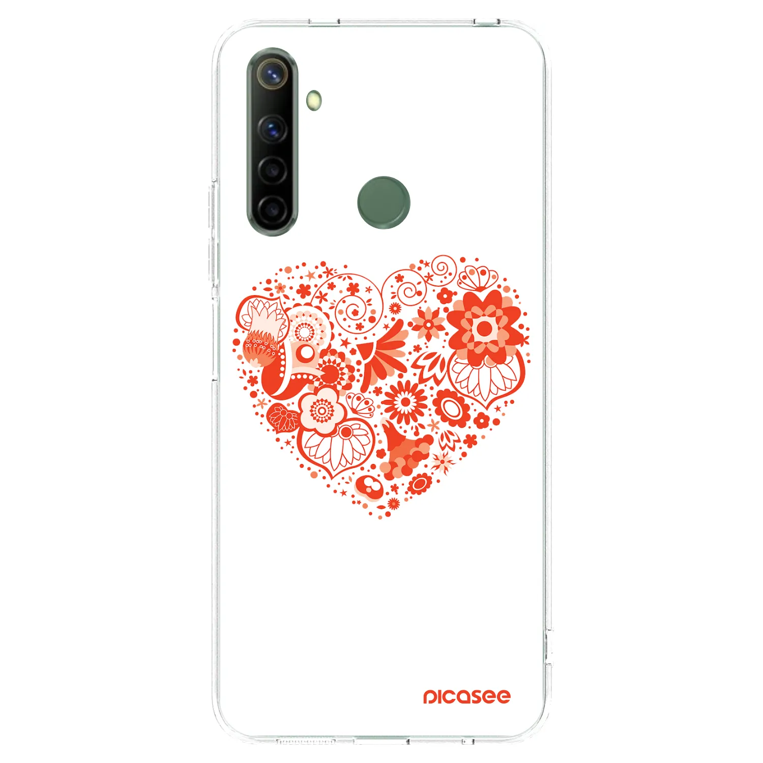 Picasee διαφανής θήκη σιλικόνης Realme 6i - Big heart