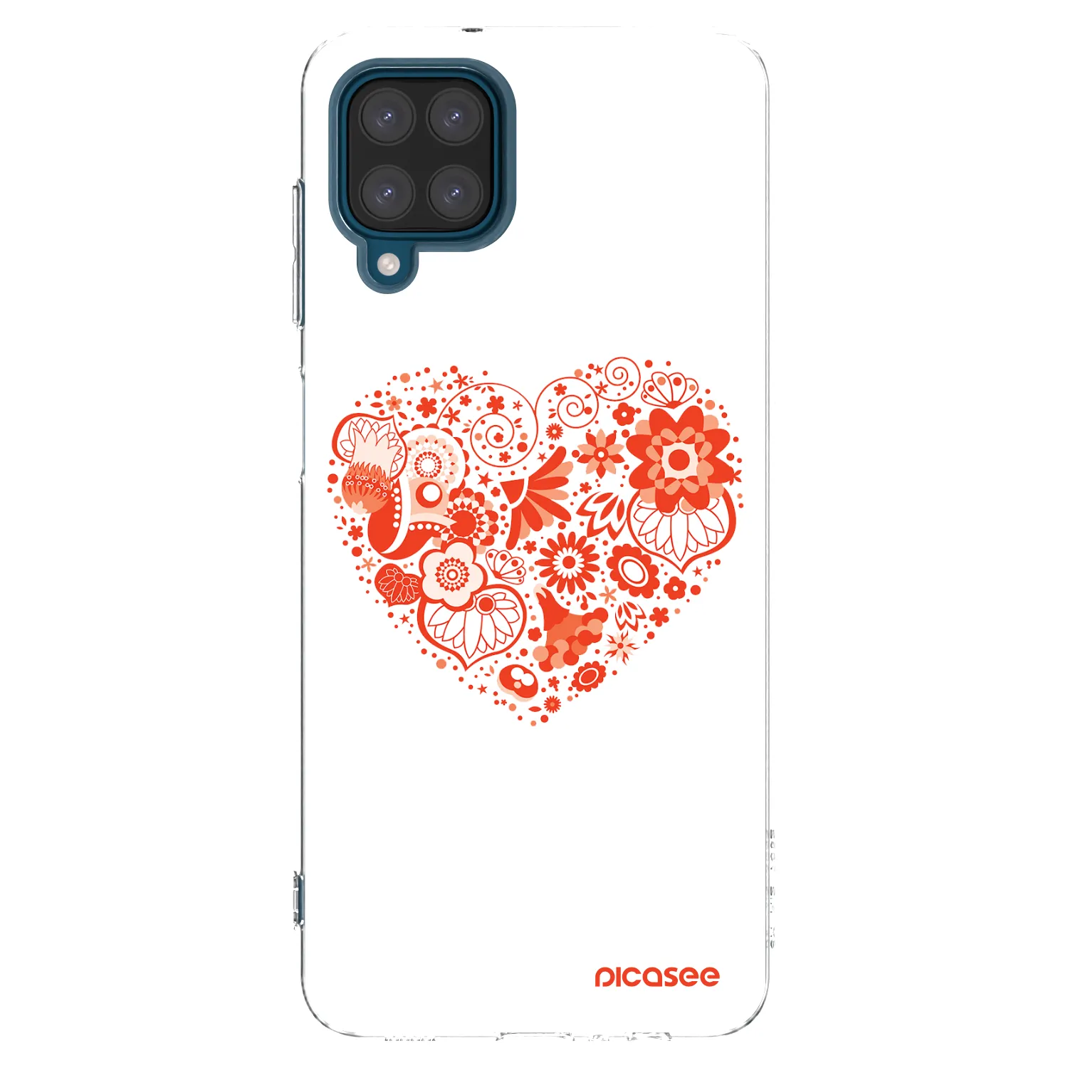 Picasee διαφανής θήκη σιλικόνης Samsung Galaxy A12 A125F - Big heart