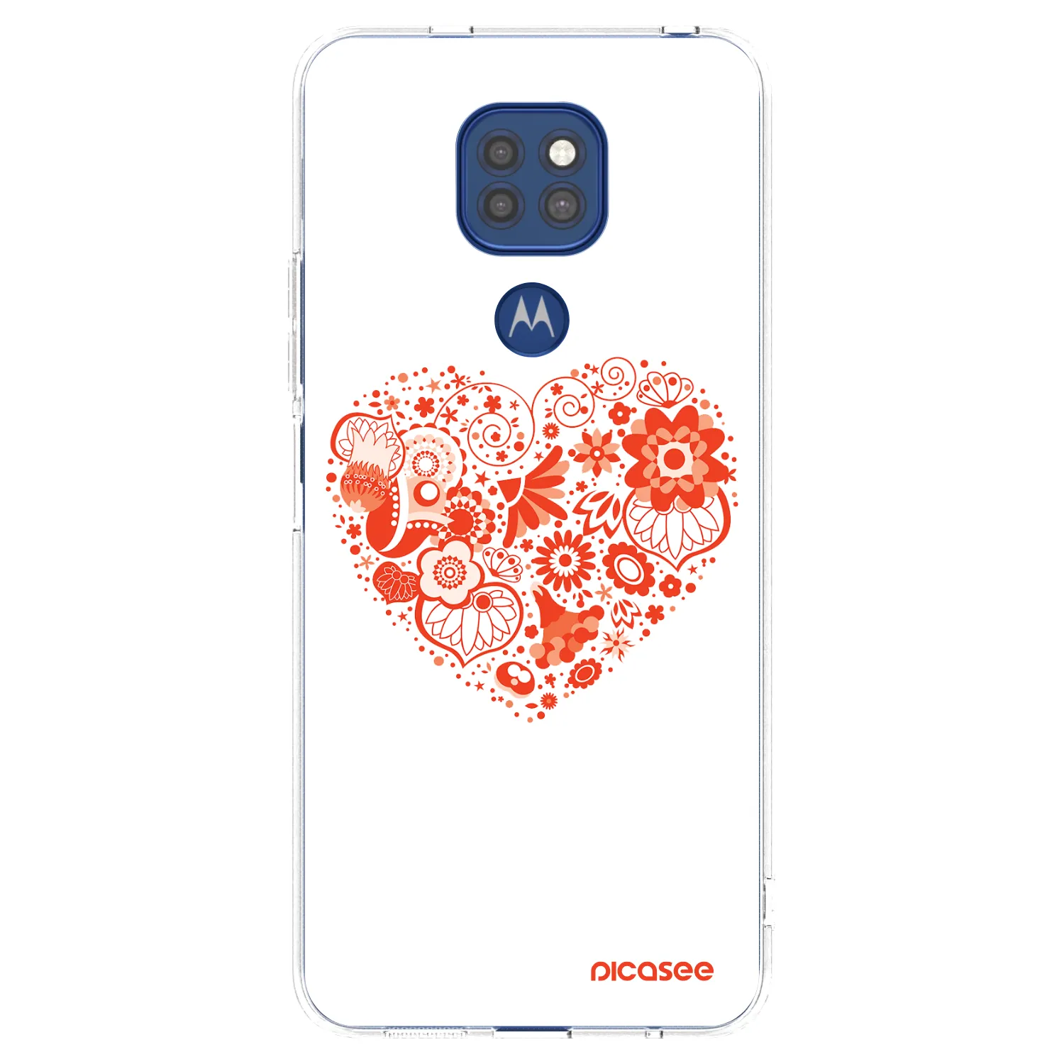 Picasee διαφανής θήκη σιλικόνης Motorola Moto G9 Play - Big heart