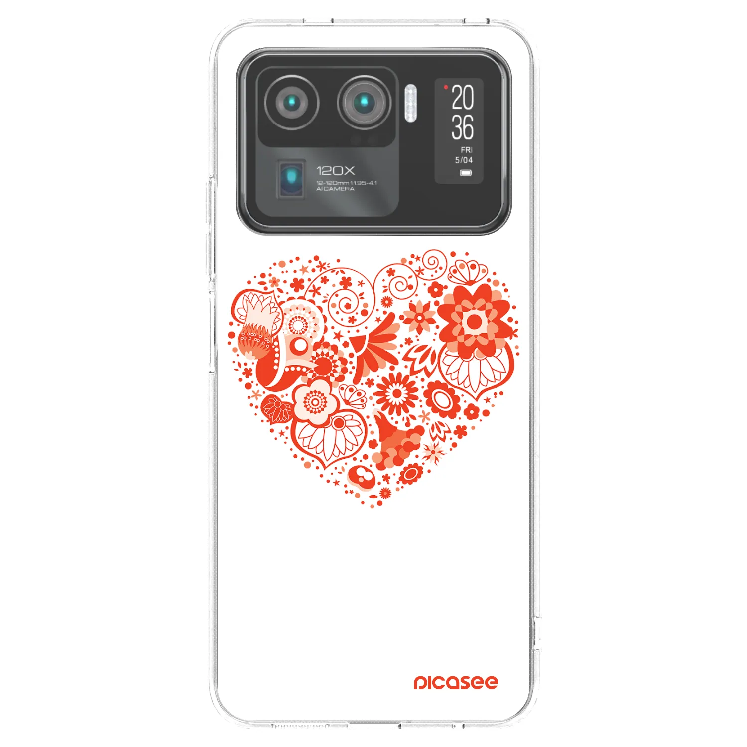 Picasee διαφανής θήκη σιλικόνης Xiaomi Mi 11 Ultra - Big heart