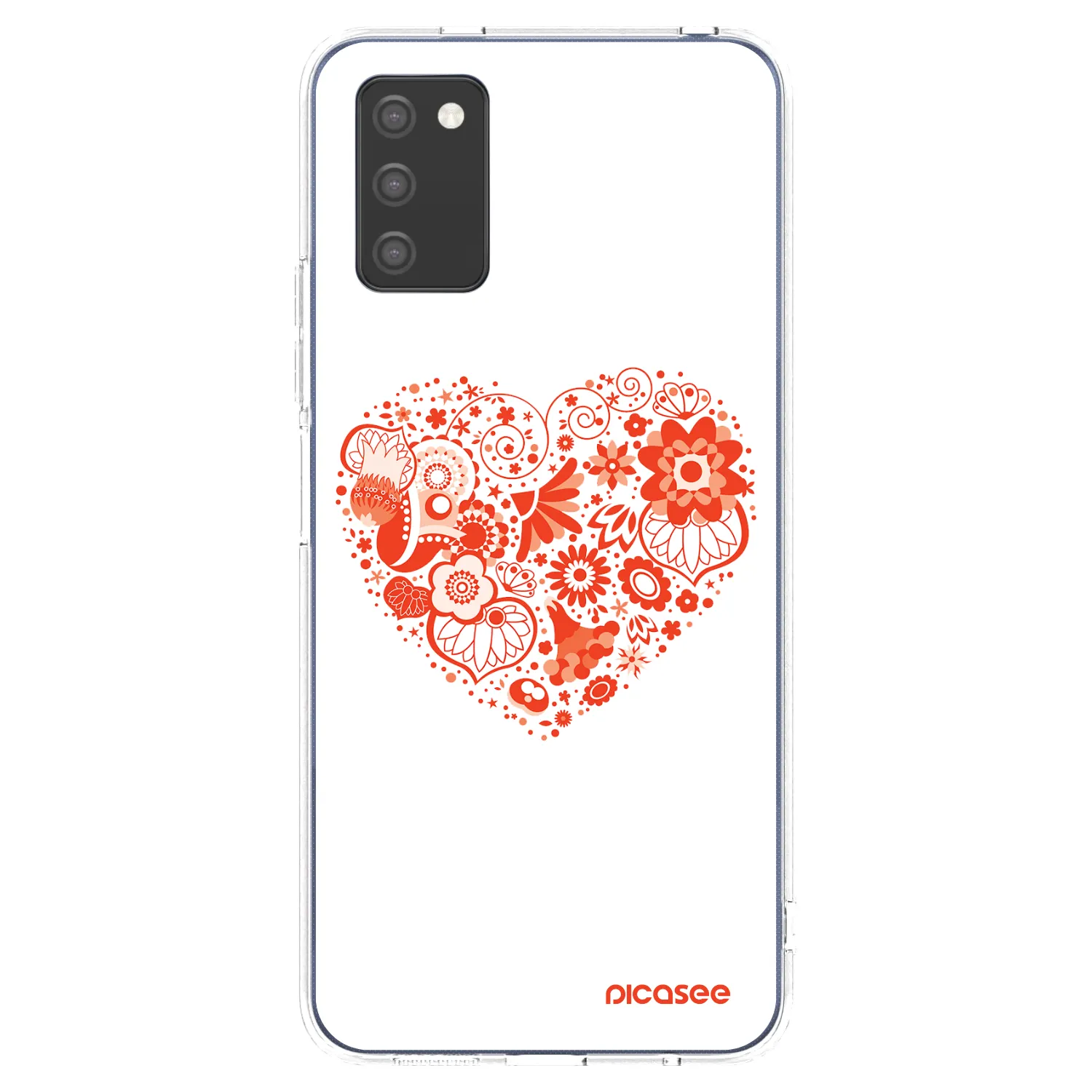 Picasee διαφανής θήκη σιλικόνης Samsung Galaxy A02s A025G - Big heart