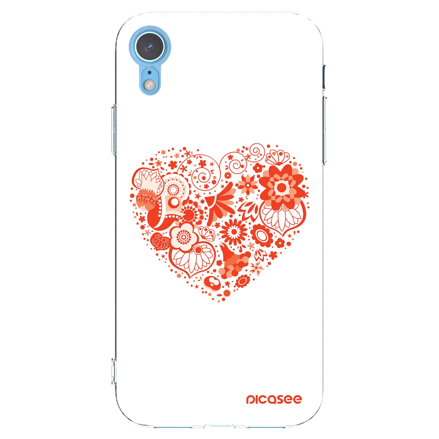 Picasee διαφανής θήκη σιλικόνης Apple iPhone XR - Big heart
