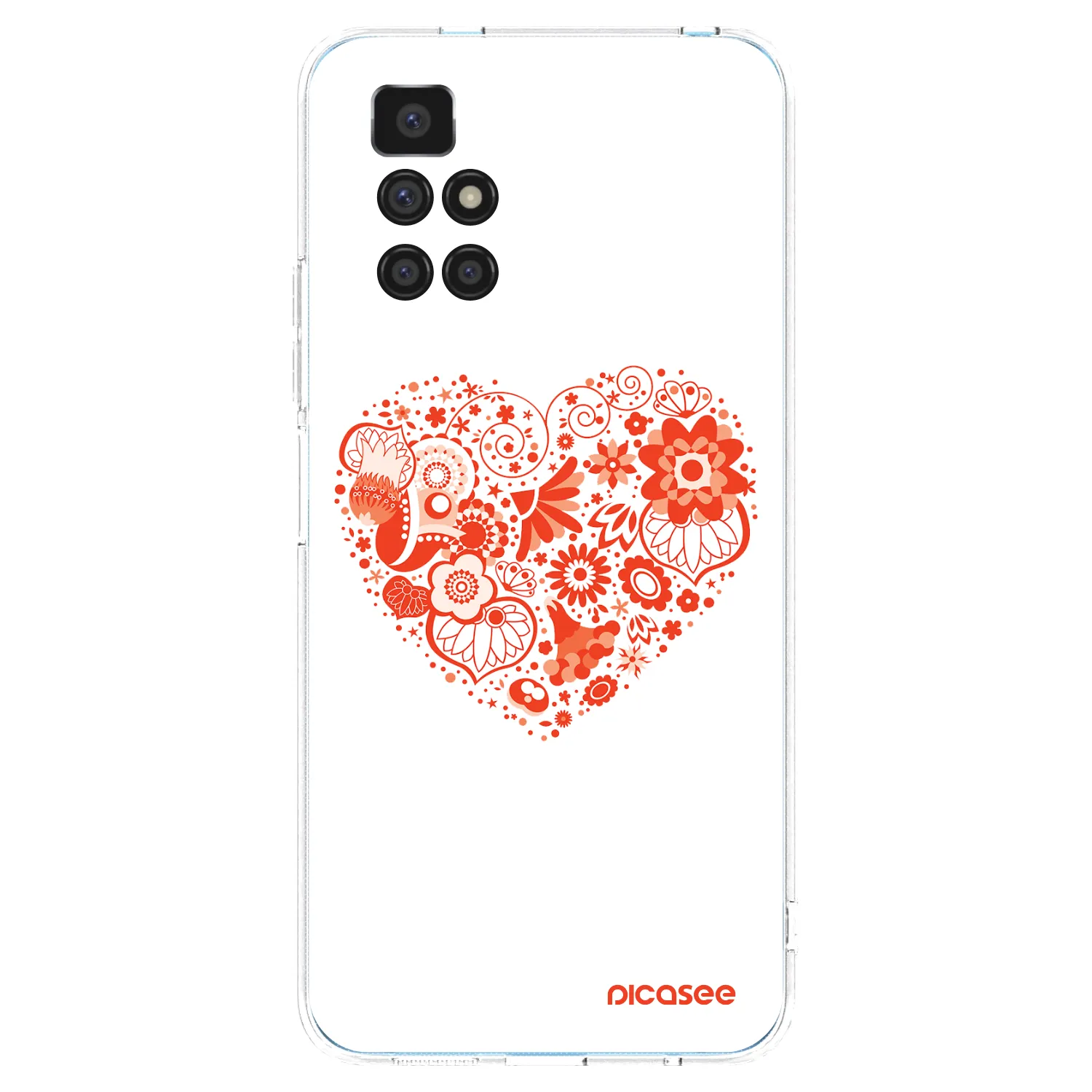 Picasee διαφανής θήκη σιλικόνης Xiaomi Redmi 10 - Big heart