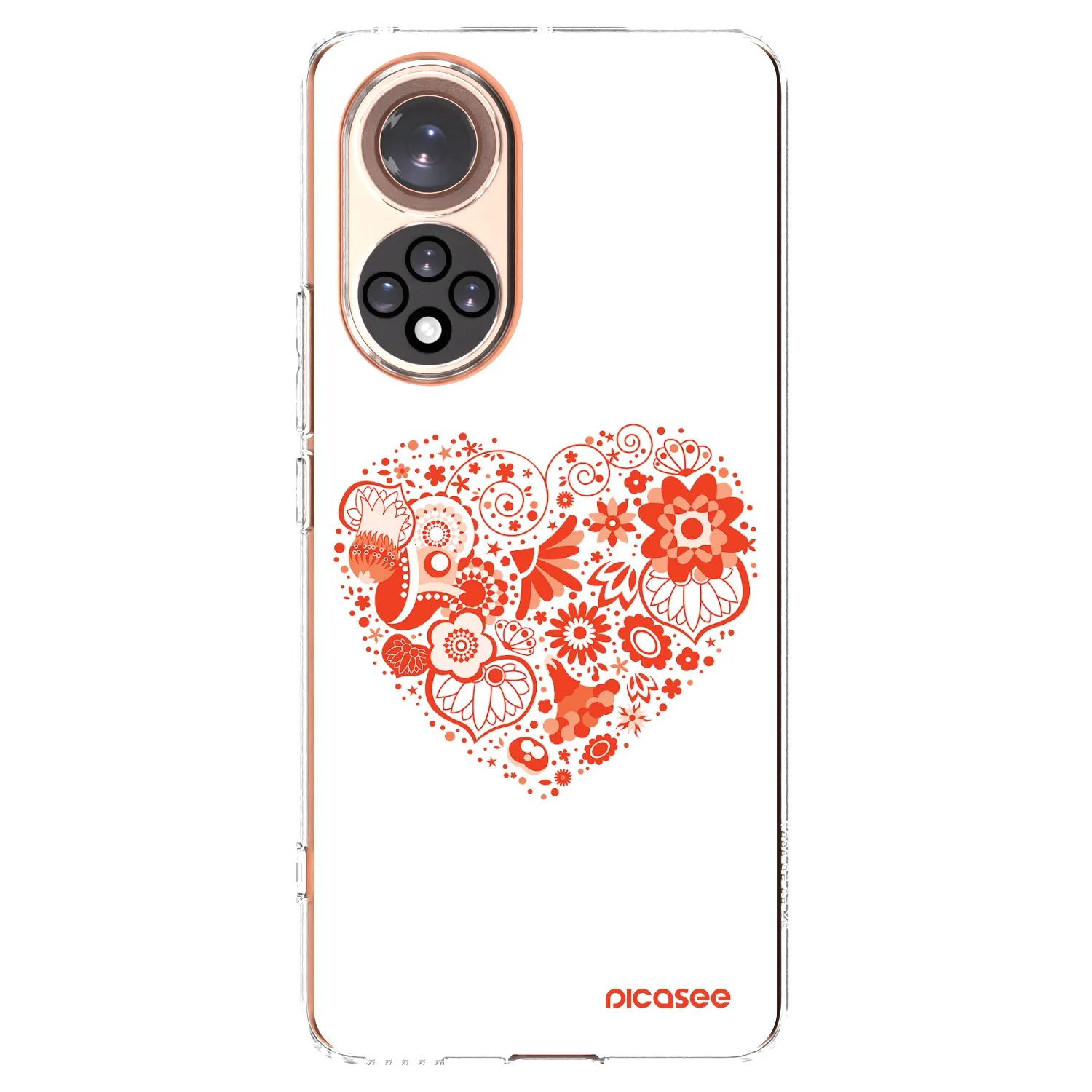 Picasee διαφανής θήκη σιλικόνης Honor 50 5G - Big heart