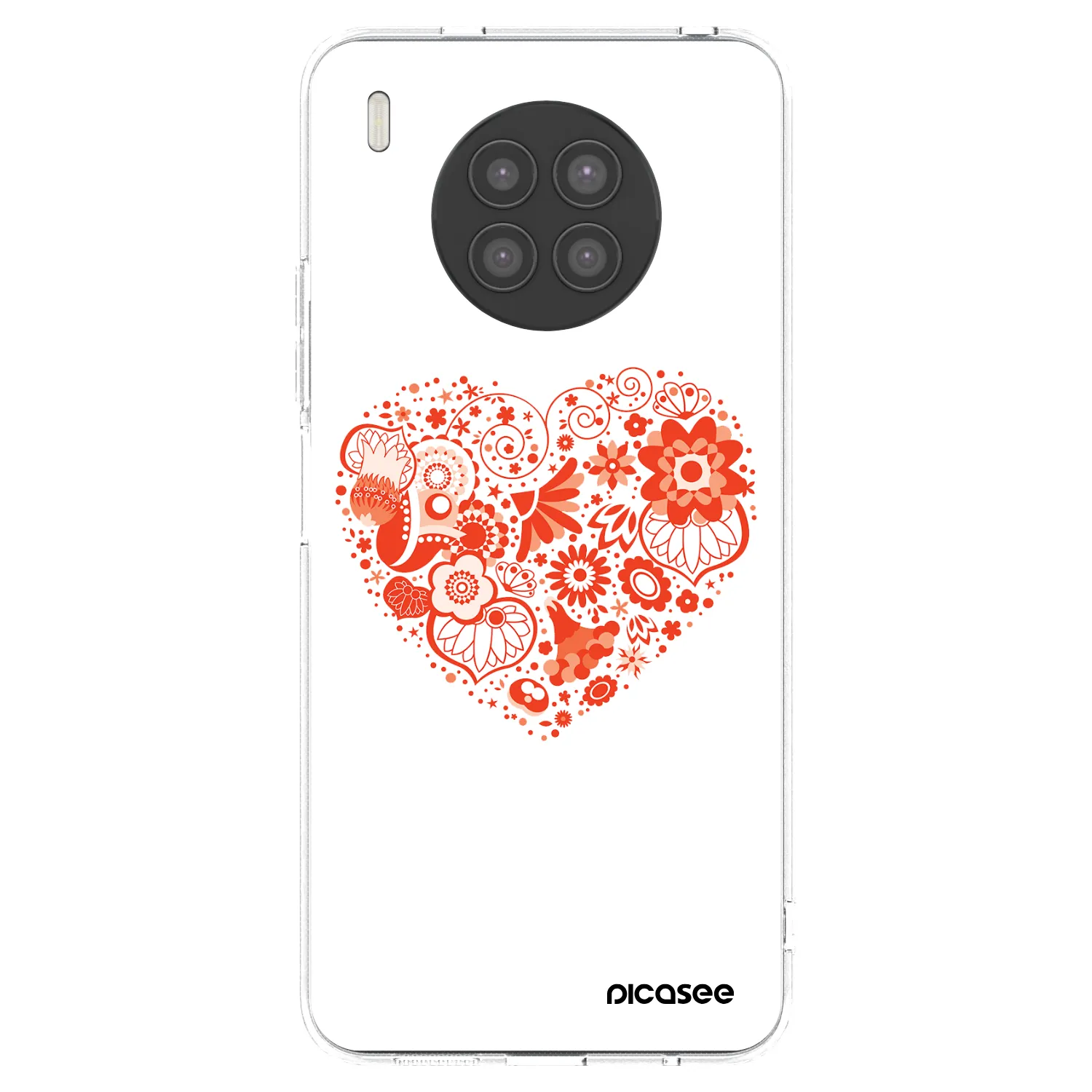 Picasee διαφανής θήκη σιλικόνης Huawei Nova 8i - Big heart