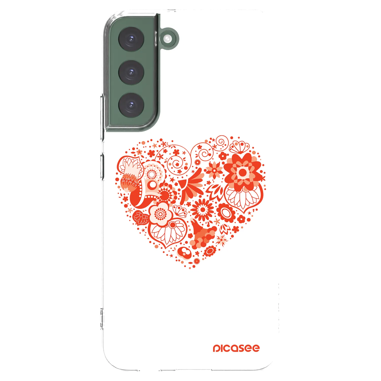 Picasee διαφανής θήκη σιλικόνης Samsung Galaxy S22+ 5G - Big heart