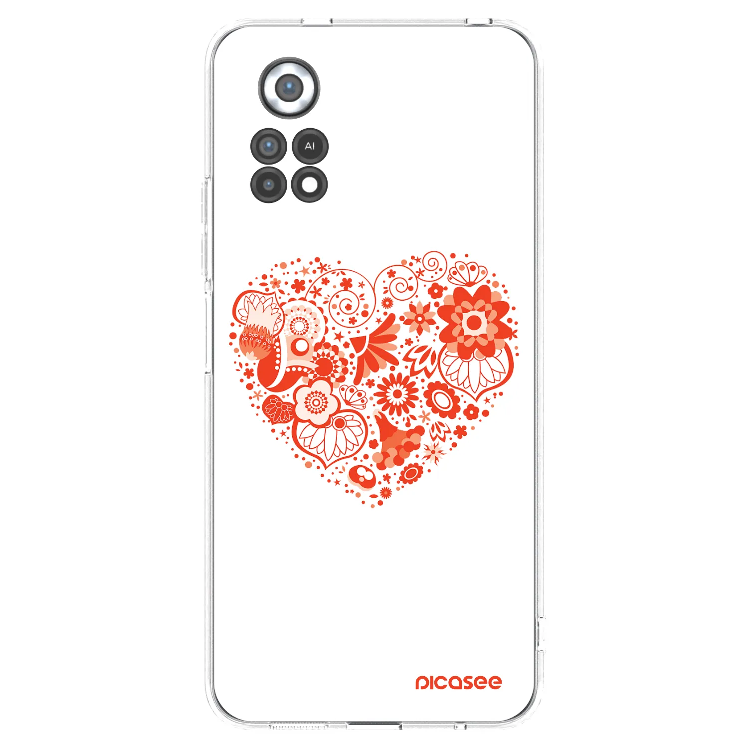Picasee διαφανής θήκη σιλικόνης Xiaomi Poco X4 Pro 5G - Big heart