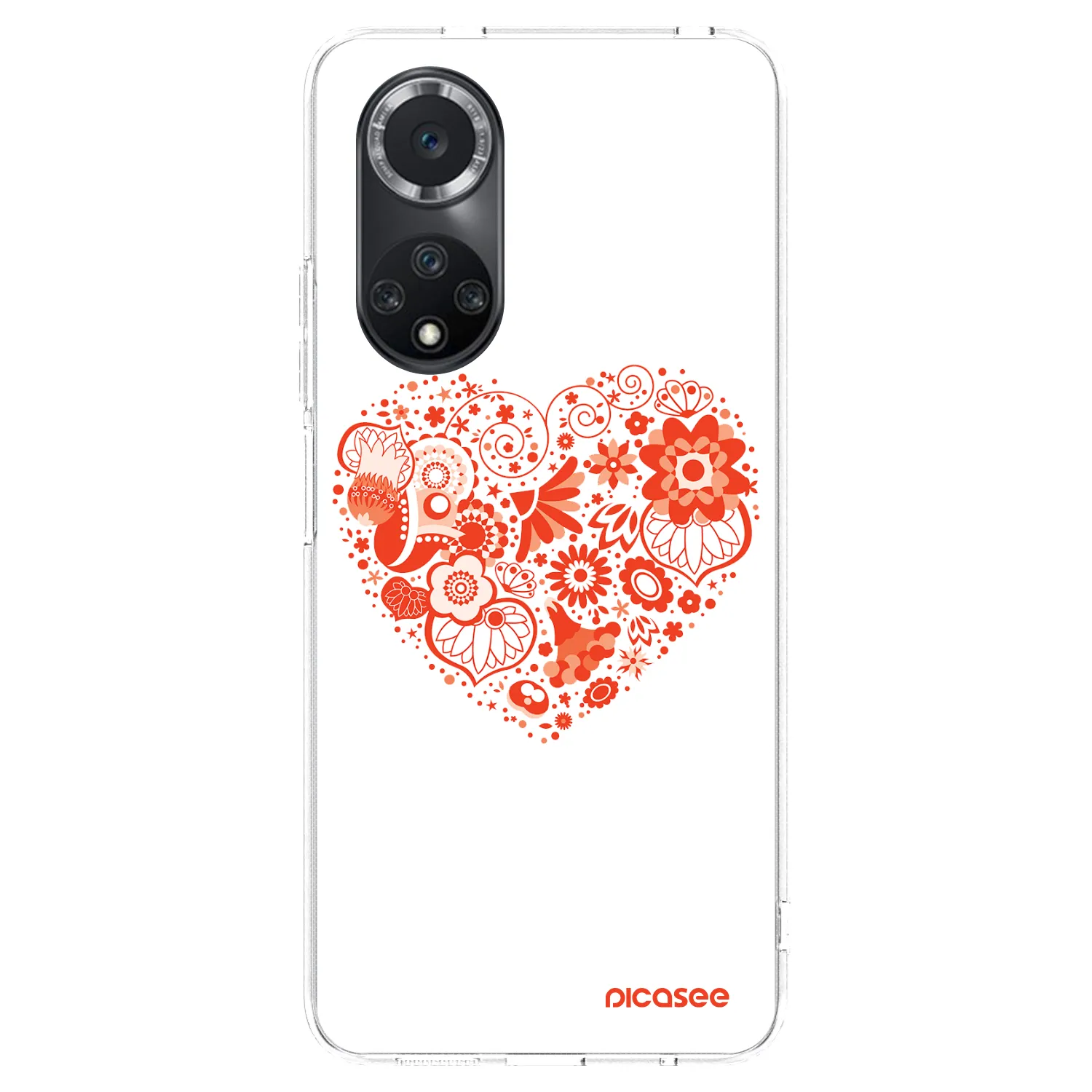 Picasee διαφανής θήκη σιλικόνης Huawei Nova 9 SE - Big heart