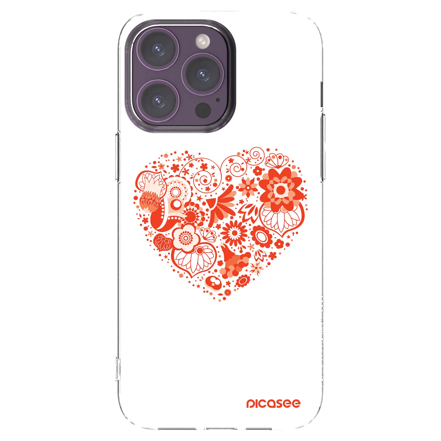 Picasee διαφανής θήκη σιλικόνης Apple iPhone 14 Pro Max - Big heart