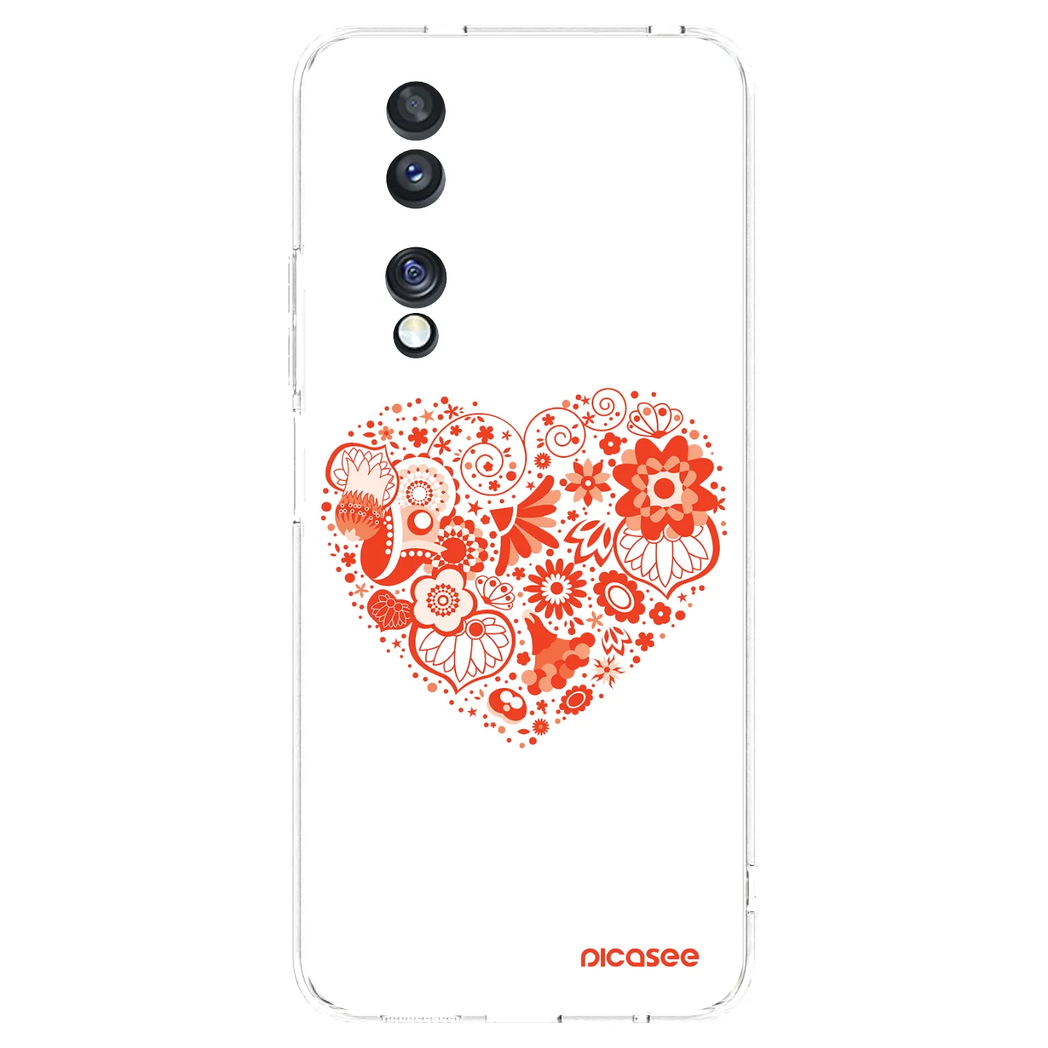Picasee διαφανής θήκη σιλικόνης Honor 70 - Big heart