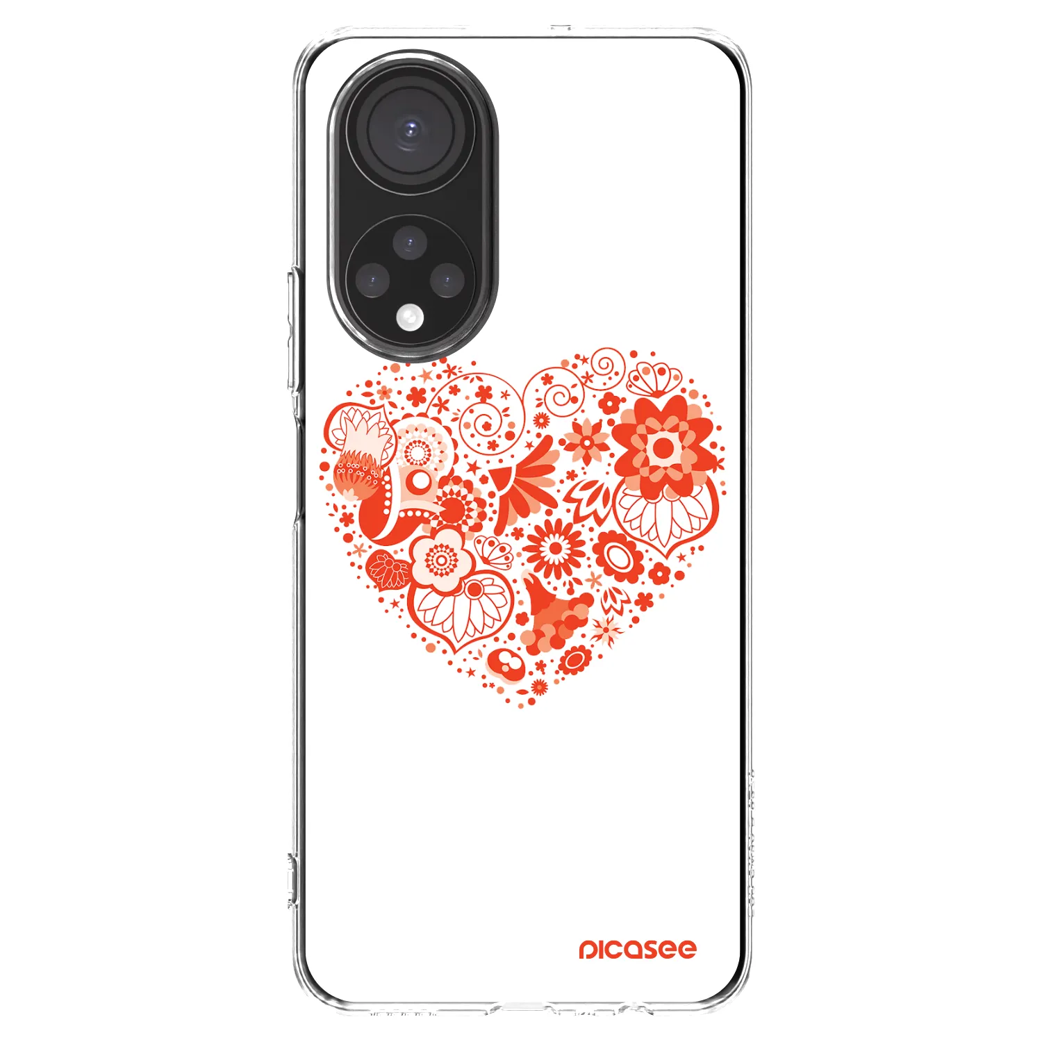 Picasee διαφανής θήκη σιλικόνης Honor X7 - Big heart