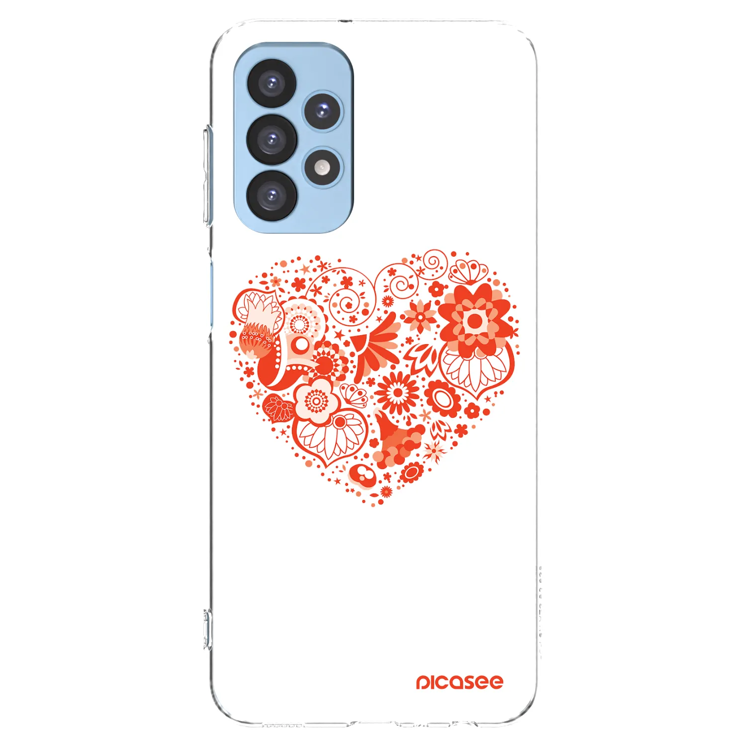 Picasee διαφανής θήκη σιλικόνης Samsung Galaxy A23 A235F 4G - Big heart