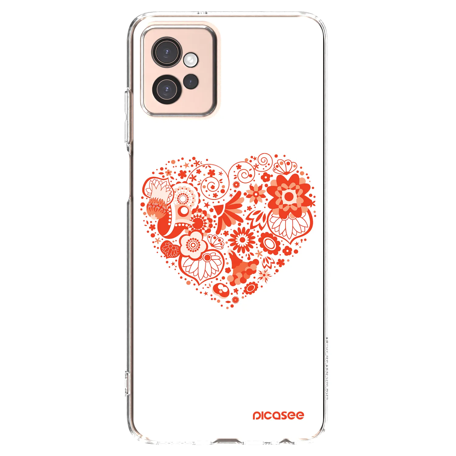 Picasee διαφανής θήκη σιλικόνης Motorola Moto G32 - Big heart
