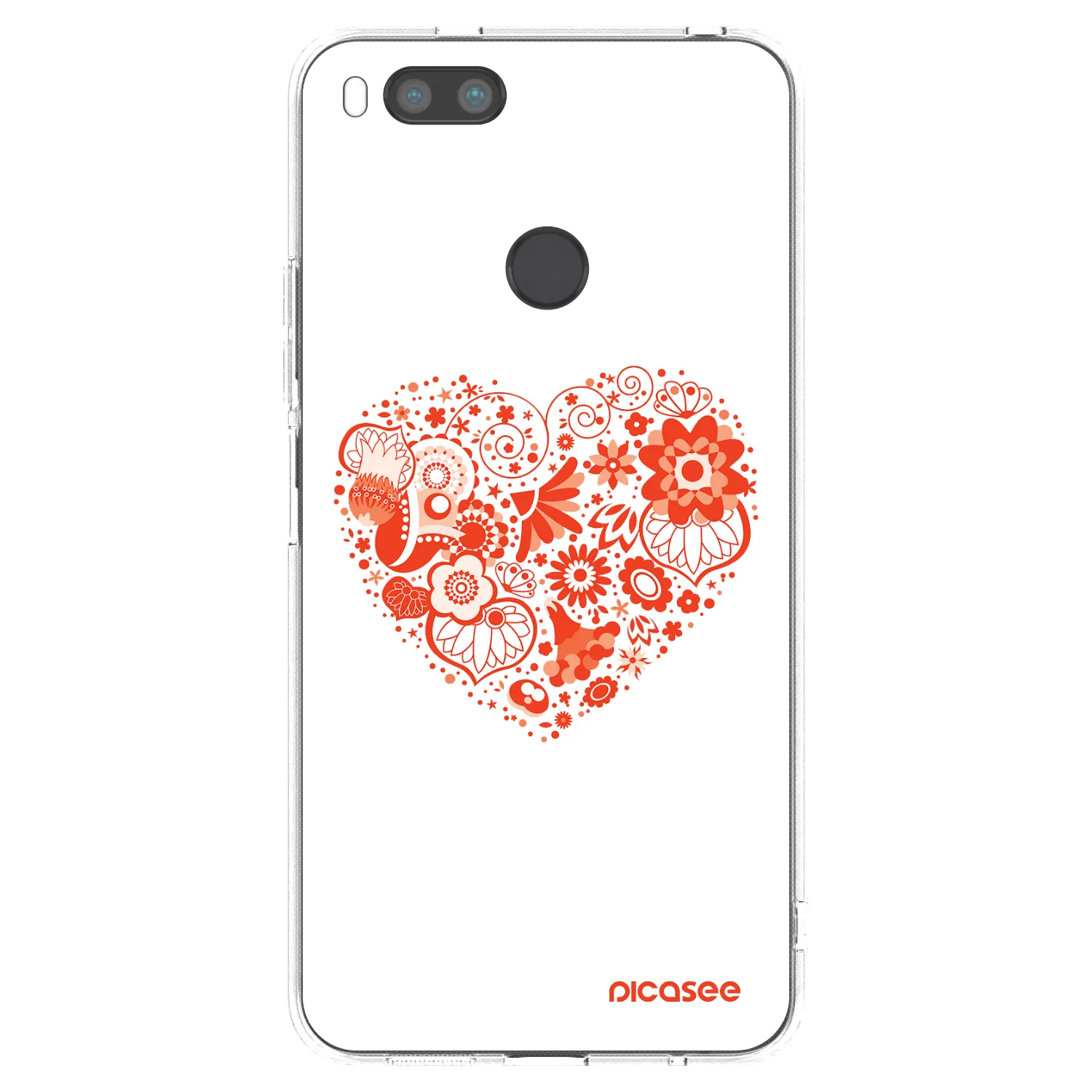 Picasee διαφανής θήκη σιλικόνης Xiaomi Redmi A1 - Big heart