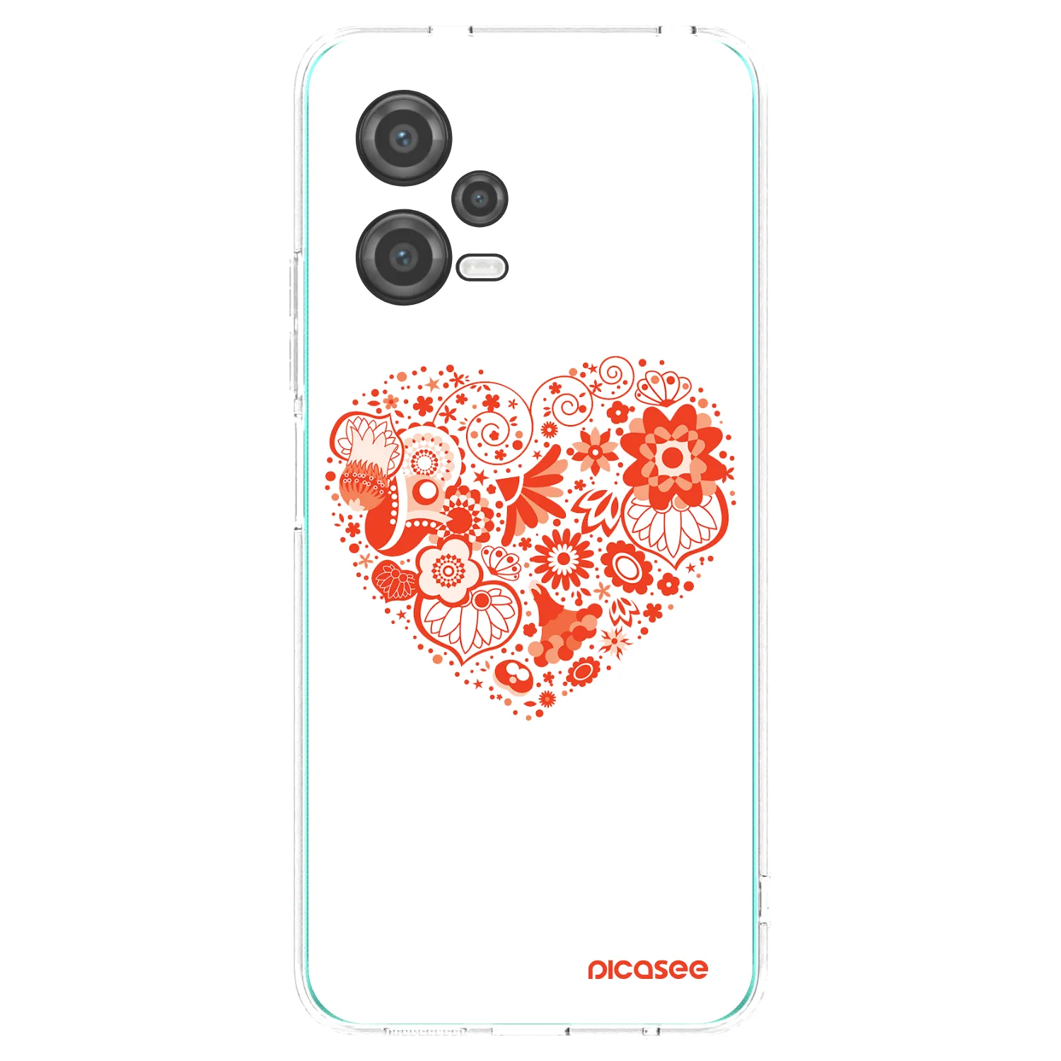 Picasee διαφανής θήκη σιλικόνης Xiaomi Poco X5 - Big heart