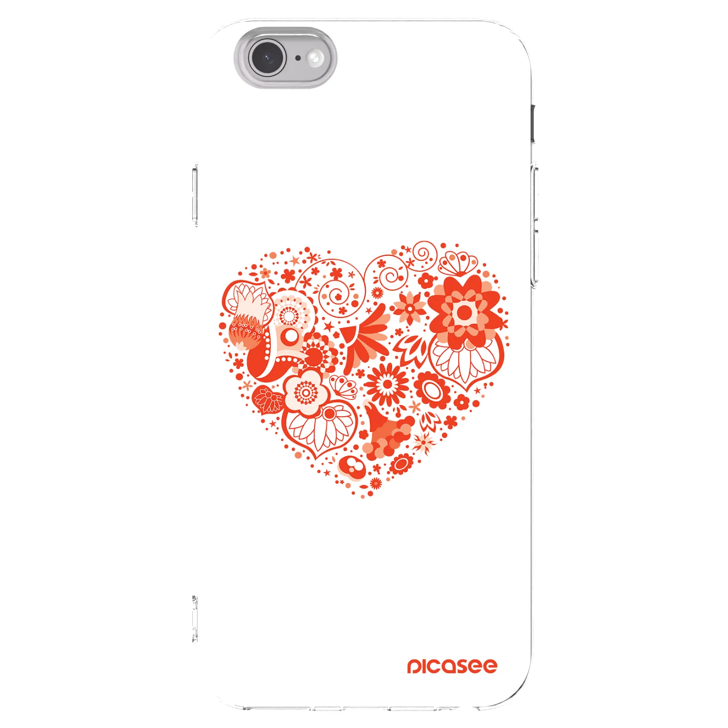Picasee διαφανής θήκη σιλικόνης Apple iPhone 6/6S - Big heart
