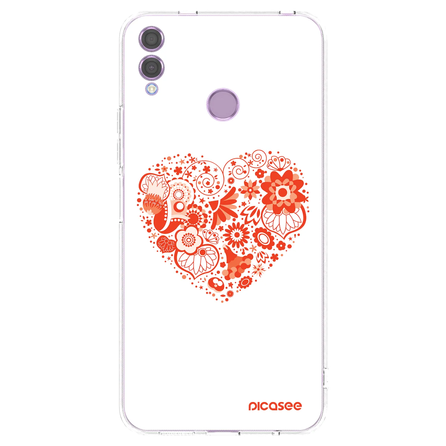 Picasee διαφανής θήκη σιλικόνης Honor 8X - Big heart