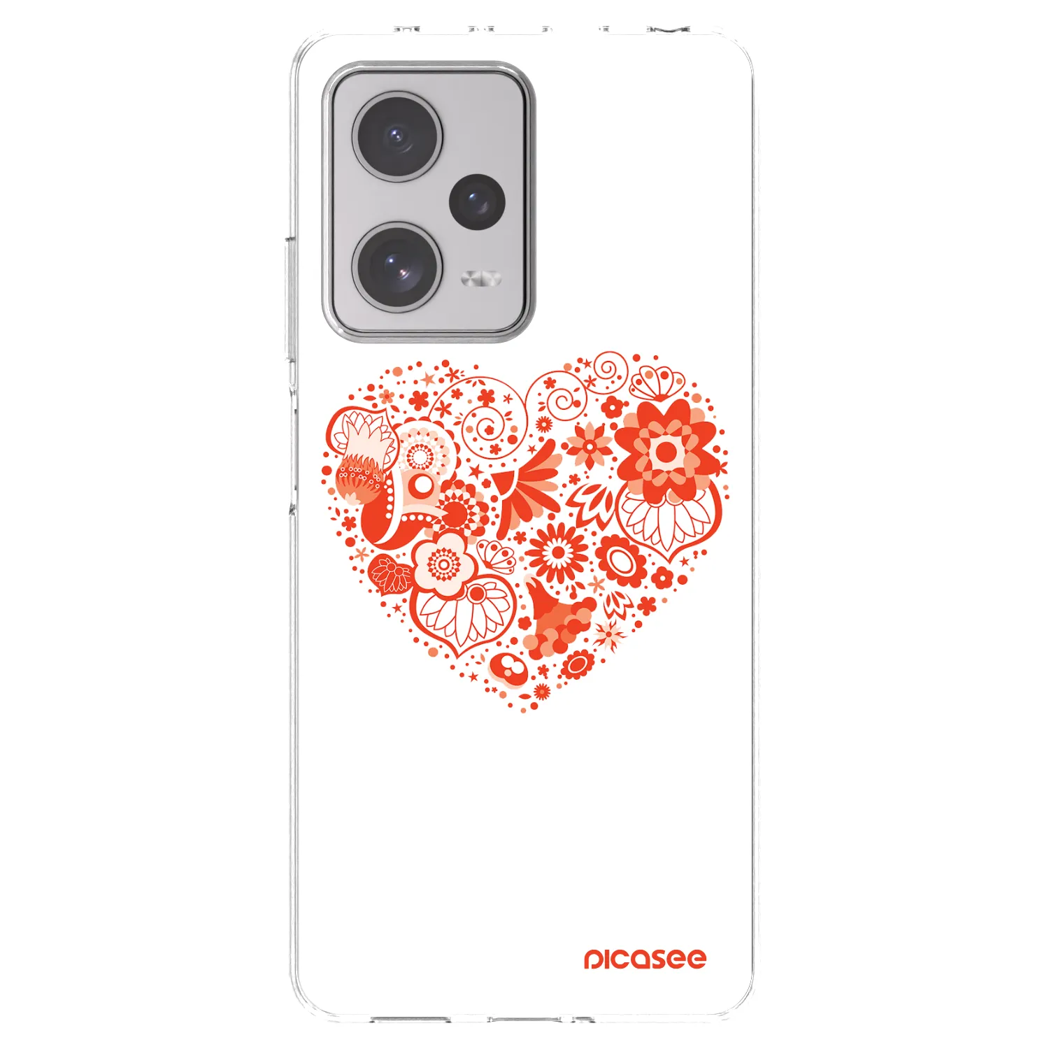 Picasee διαφανής θήκη σιλικόνης Xiaomi Redmi Note 12 Pro+ 5G - Big heart