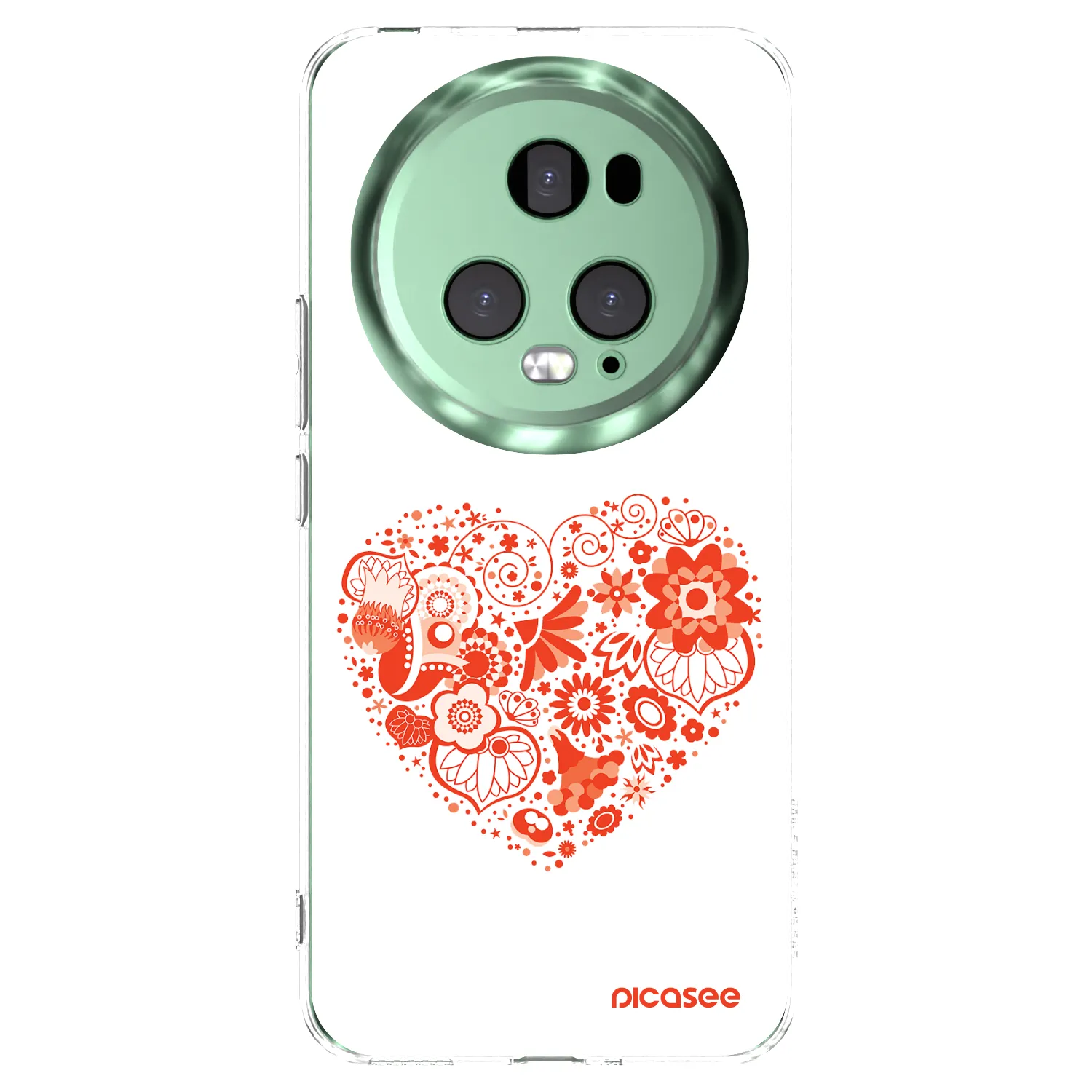 Picasee διαφανής θήκη σιλικόνης Honor Magic5 Pro - Big heart