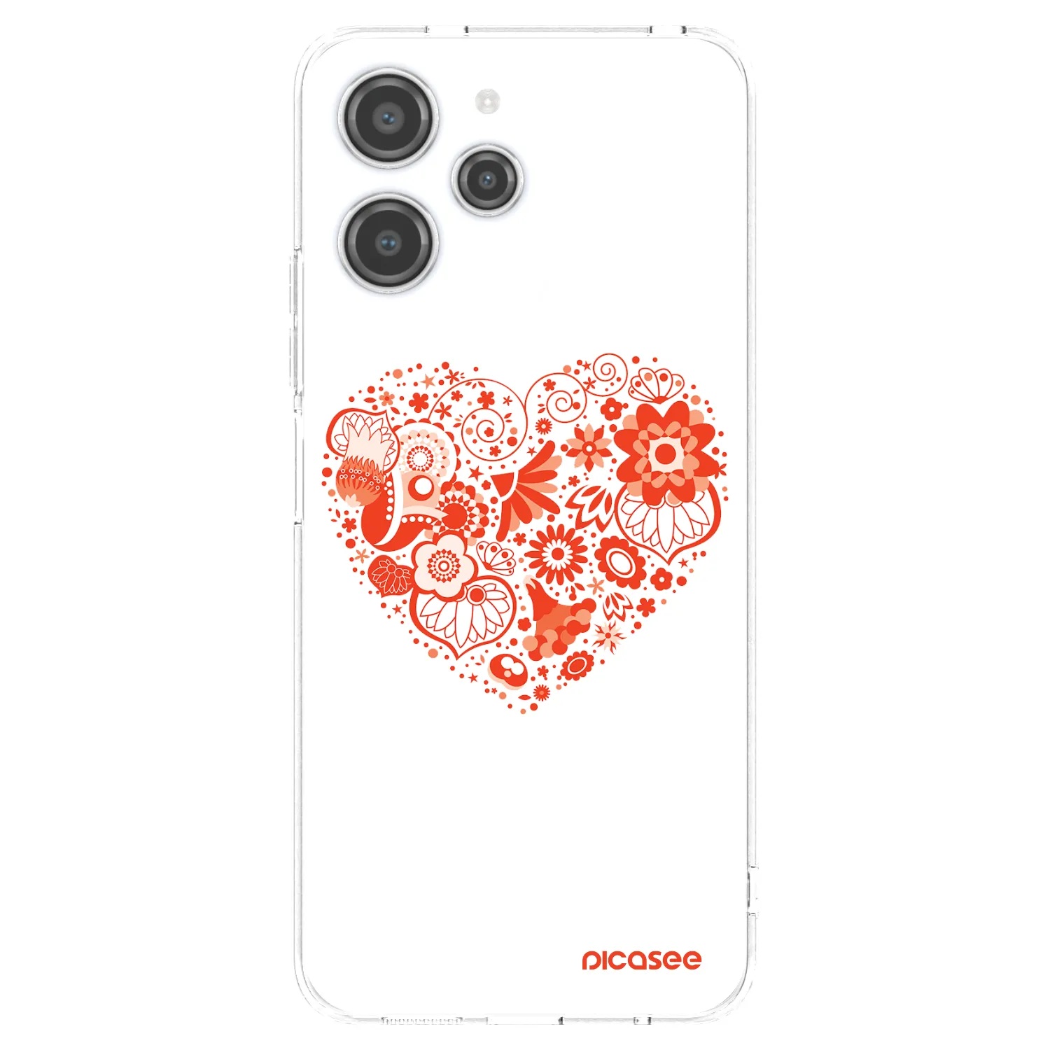 Picasee διαφανής θήκη σιλικόνης Xiaomi Redmi 12 4G - Big heart